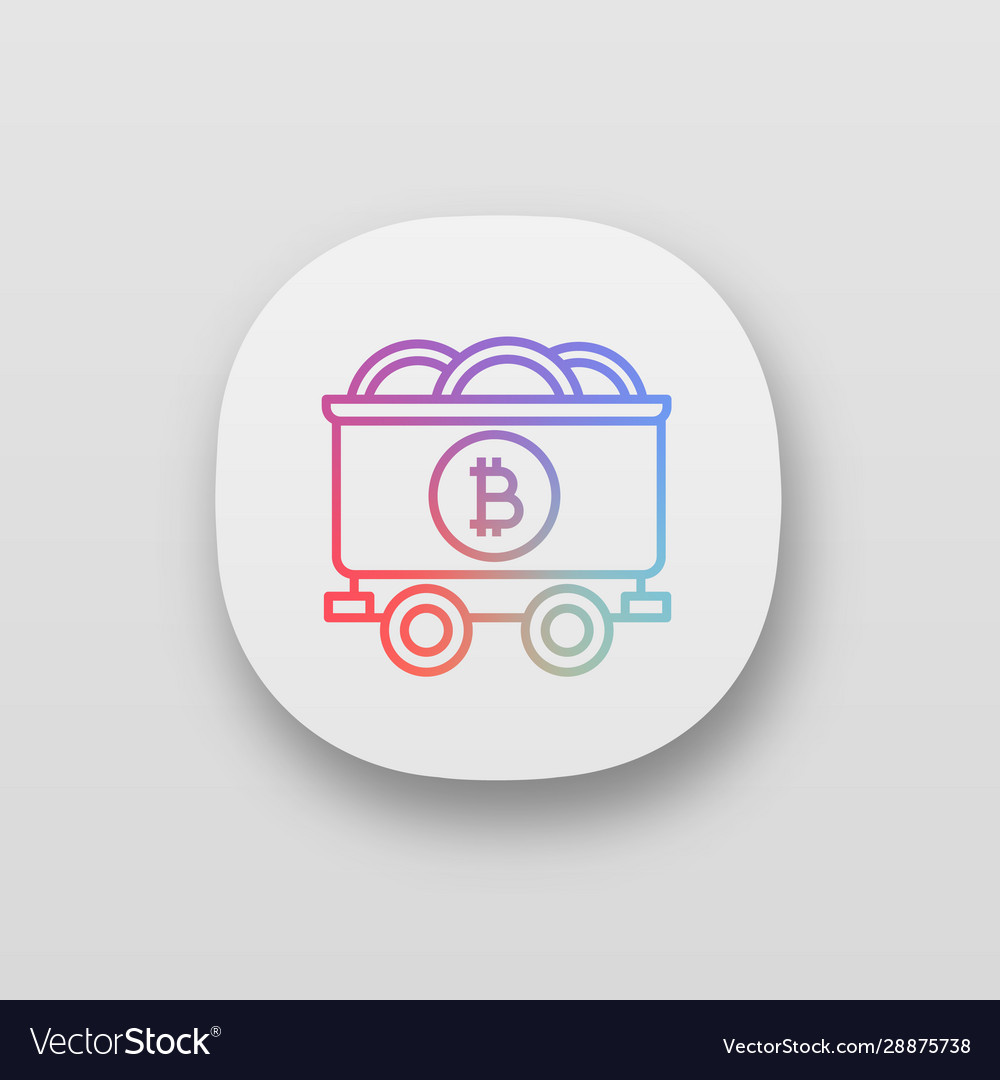 Bitcoin mining business app icon