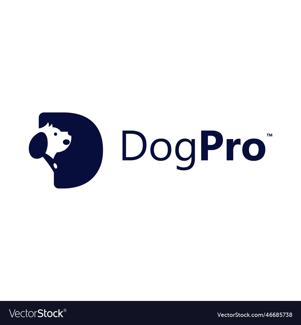 Dog letter d logo