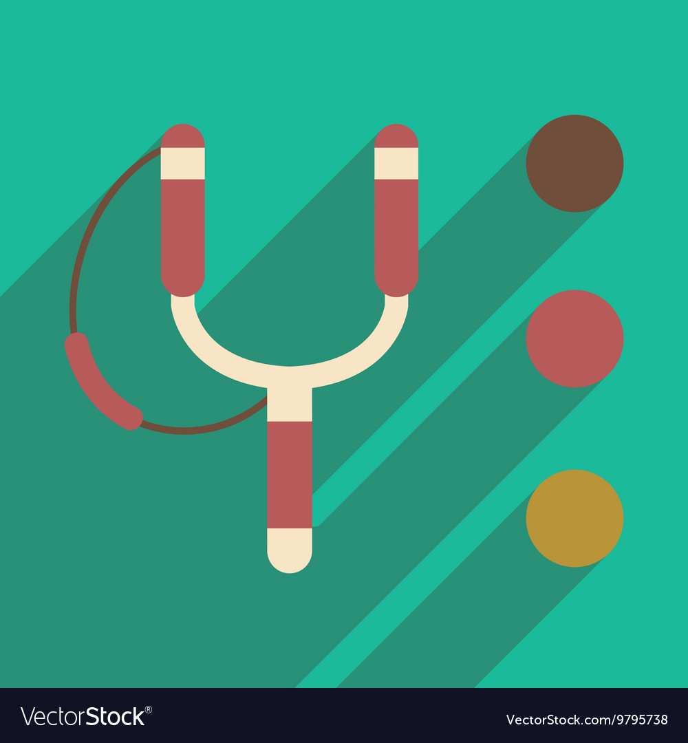 Flat with shadow icon and mobile application