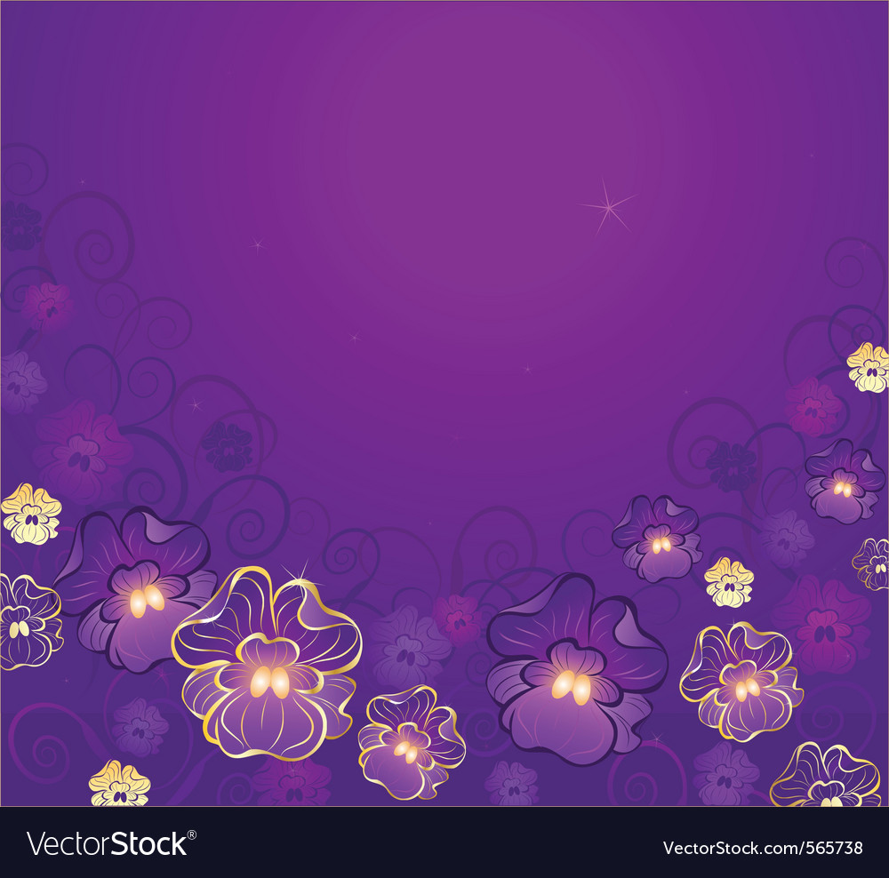 Golden flowers Royalty Free Vector Image - VectorStock