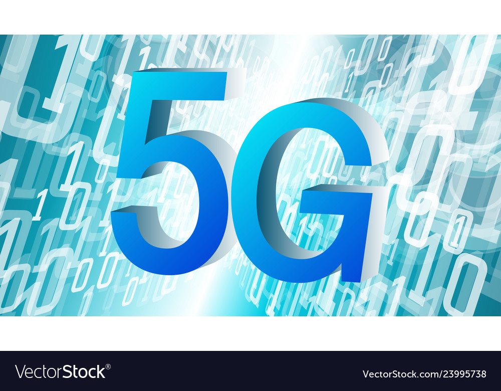Höhere Internetgeschwindigkeit 5g Technologie binäre Kodierung