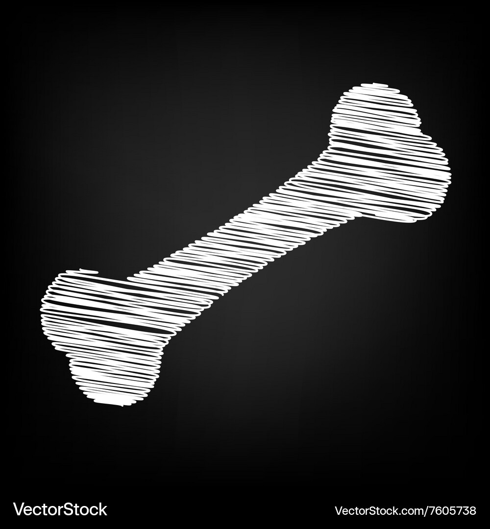 Icon with chalk effect Royalty Free Vector Image