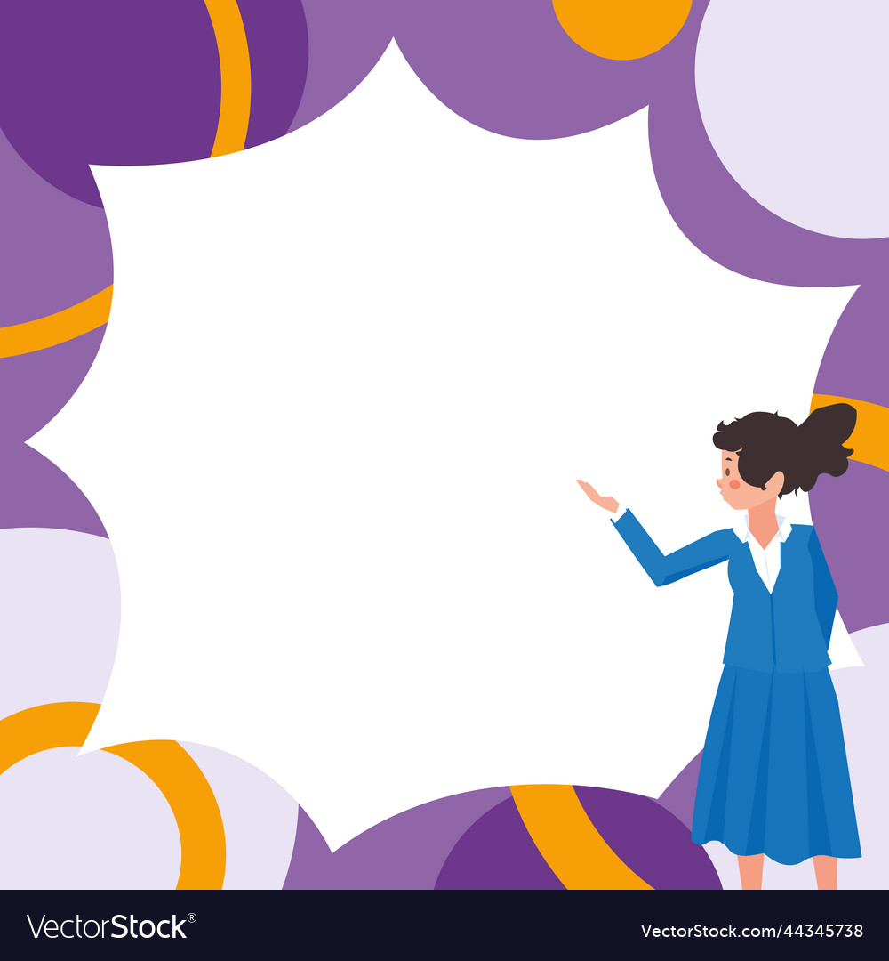 Instructor drawing pointing stick on empty Vector Image Instructor drawing pointing stick on empty