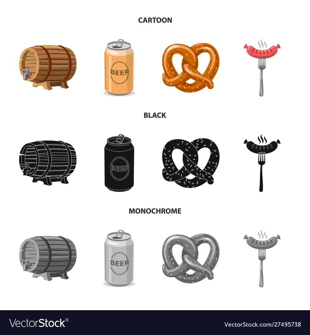 Isolated object pub and bar icon set