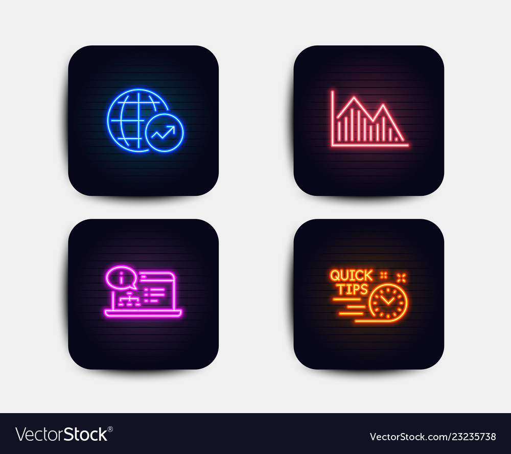Online documentation investment graph and world Vector Image Online documentation investment graph and world