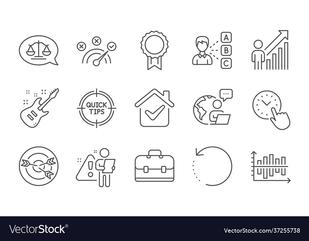 Meinungen Tipps und korrekte Antwort-Symbole Set