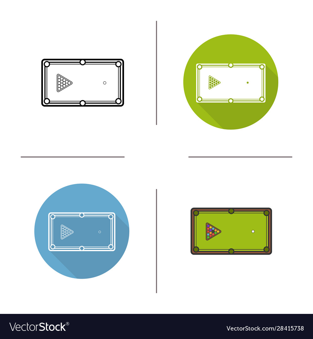 Pool Table Icon - Minimalist