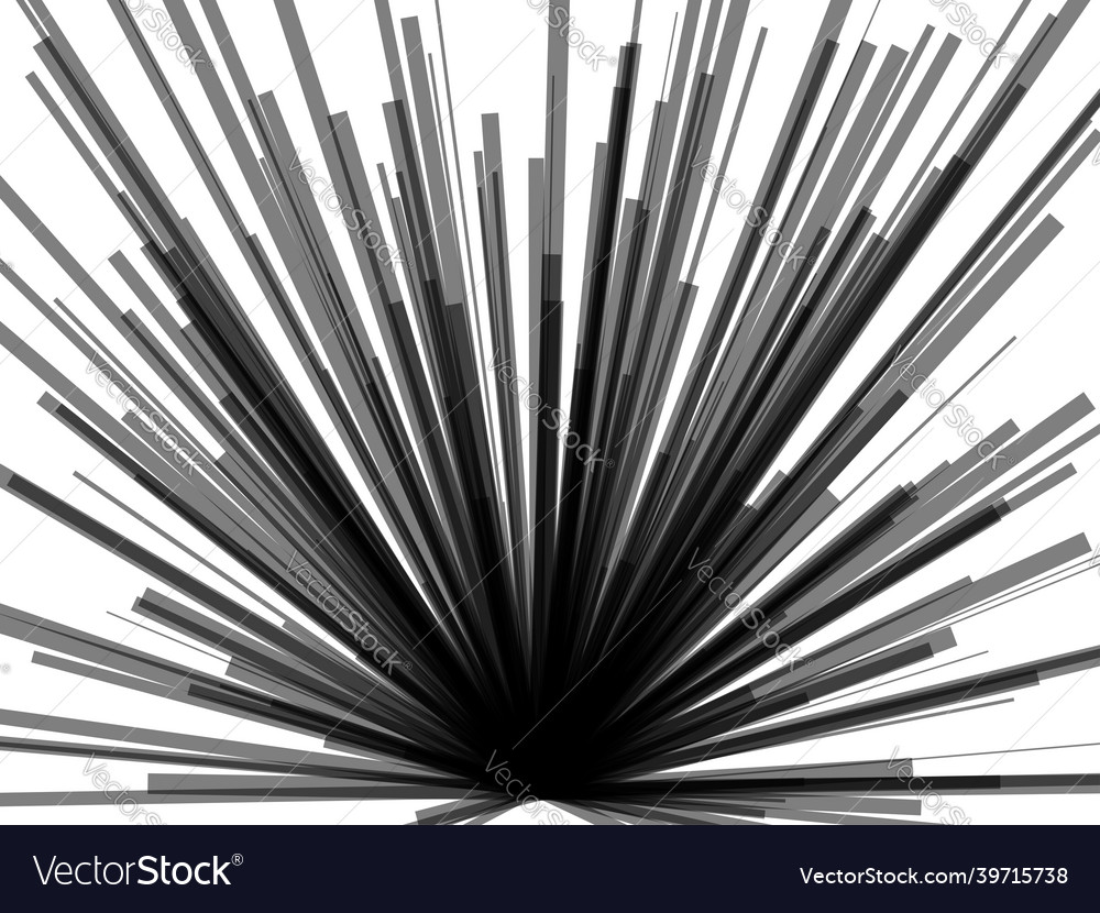 Radial radiating dynamic lines abstract explosion Vector Image Radial radiating dynamic lines abstract explosion