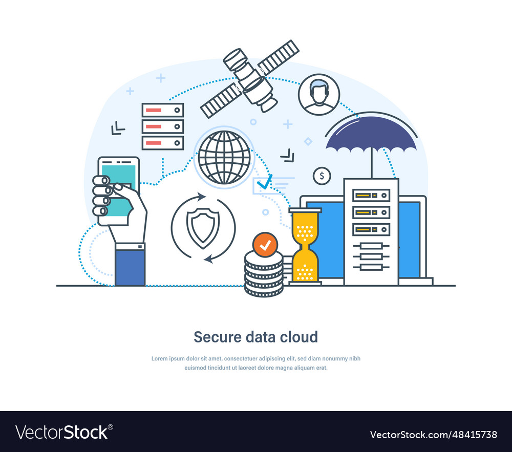 Secure data cloud technology protecting