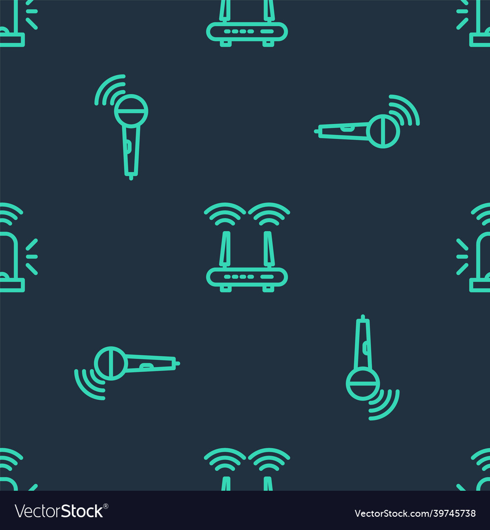Set line router and wi-fi signal wireless