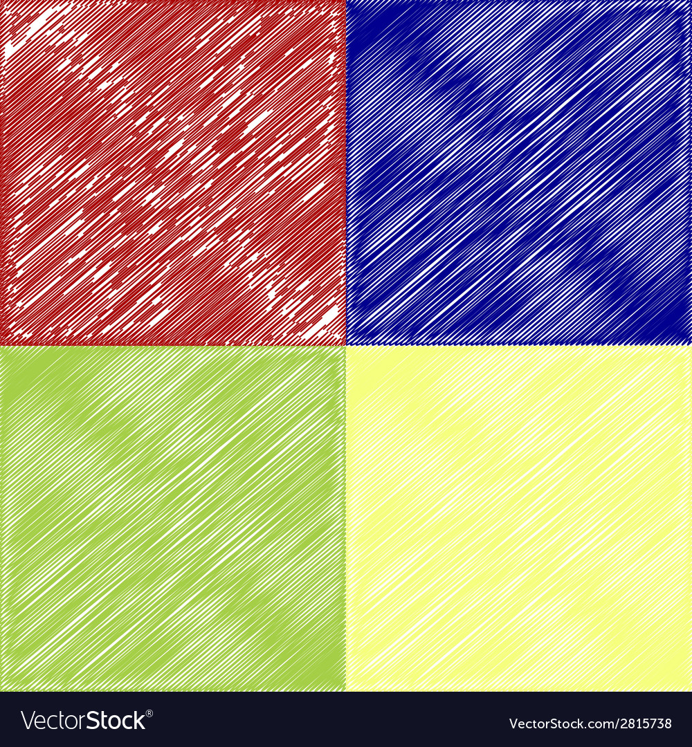 Set of abstract art curved lines colorful