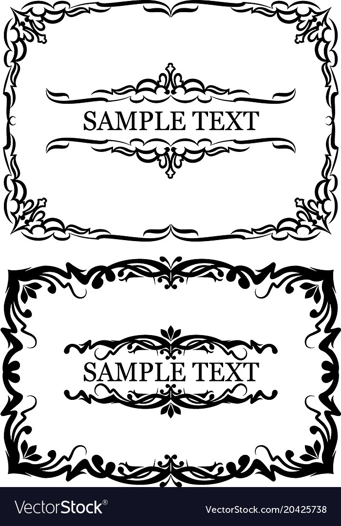 Set of frames for your design