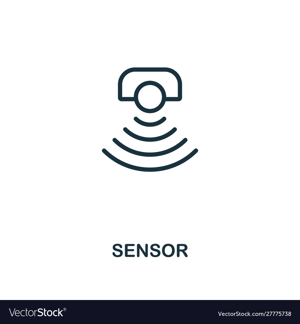 Thin Line Sensor Icon