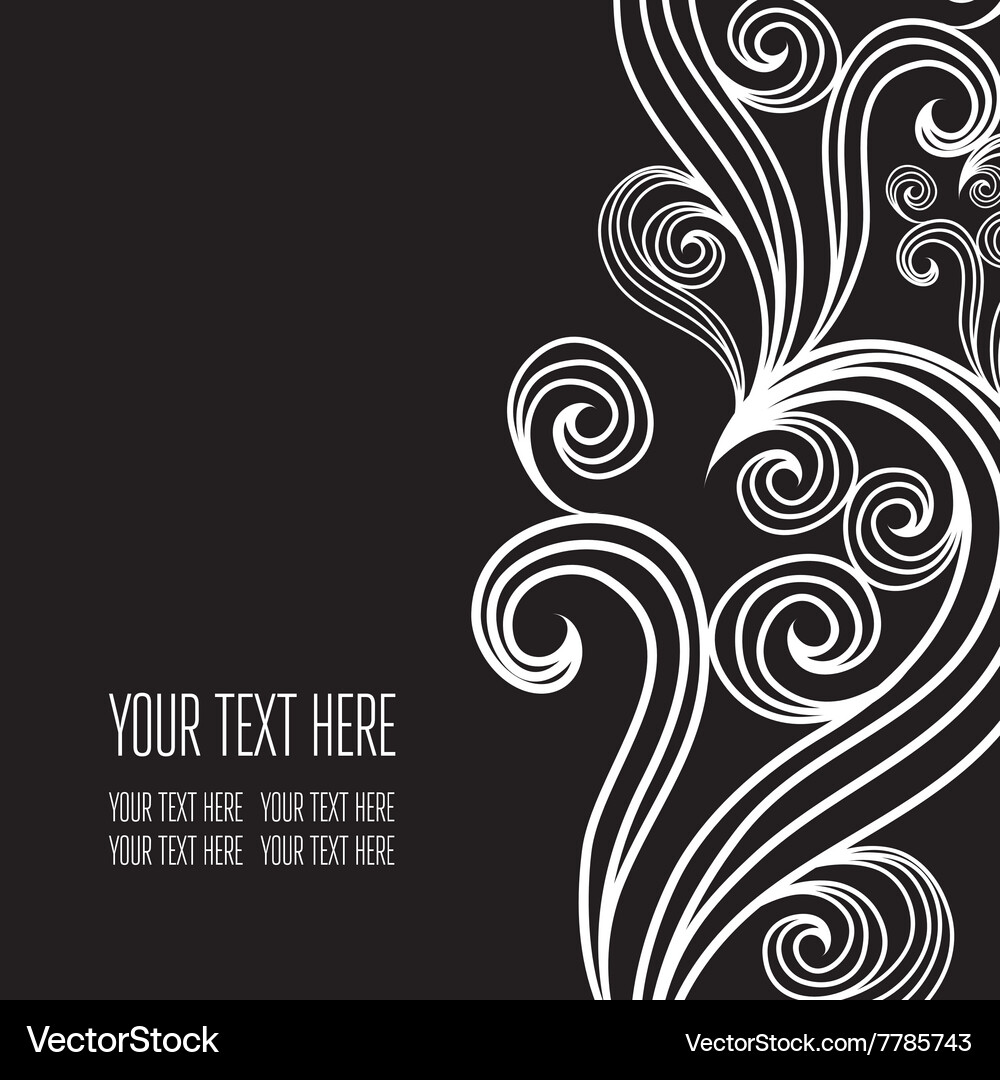 Back black 6 03 Royalty Free Vector Image - VectorStock
