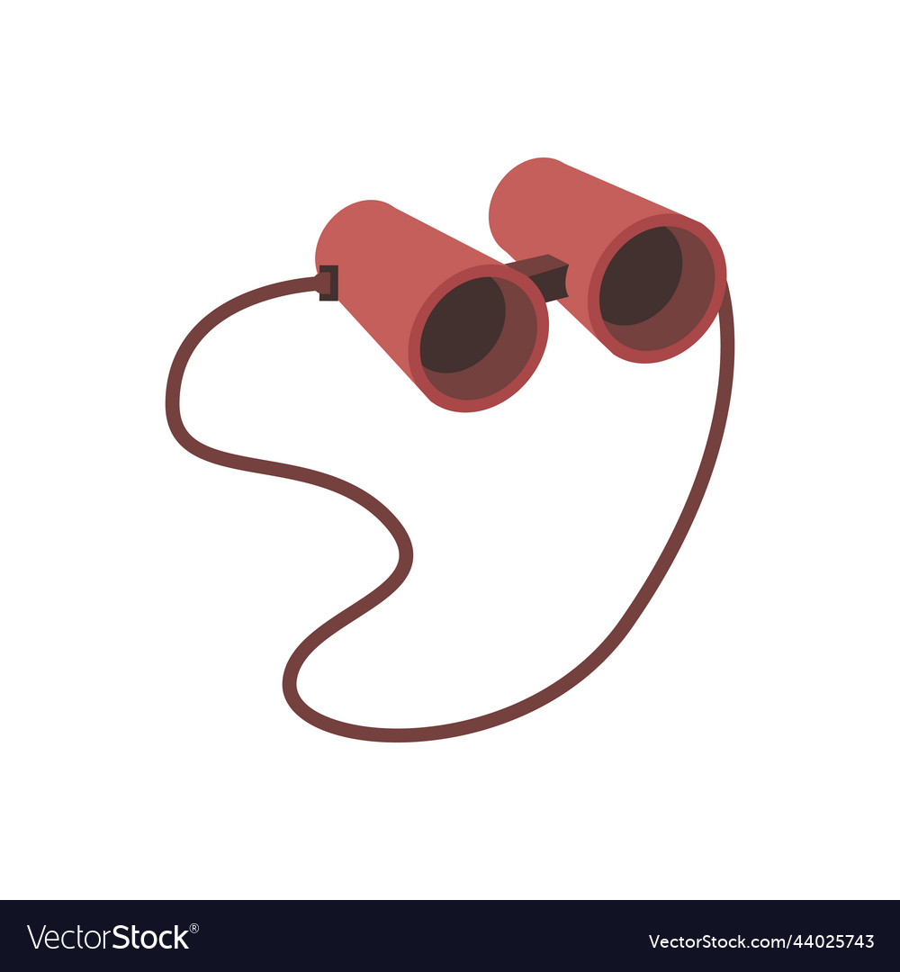 Binoculars with thread lenses for zooming Vector Image