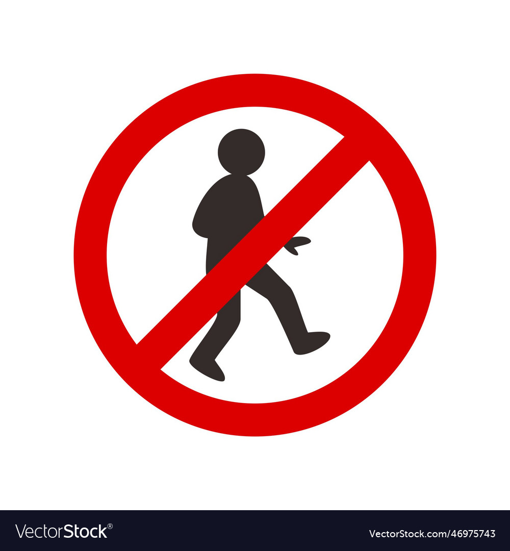 do-not-walk-symbol-royalty-free-vector-image-vectorstock