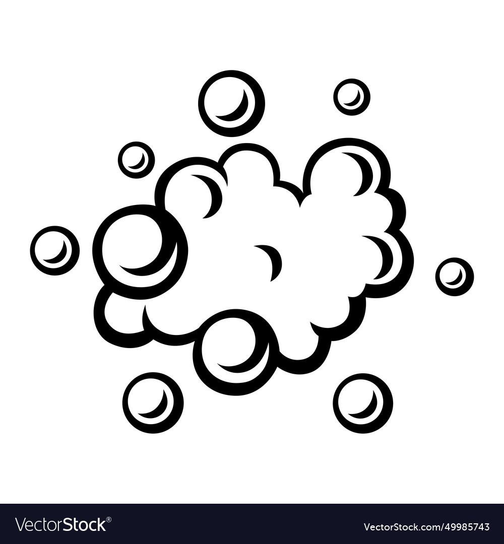 Foam bubbles image of soft Vector Image Foam bubbles image of soft