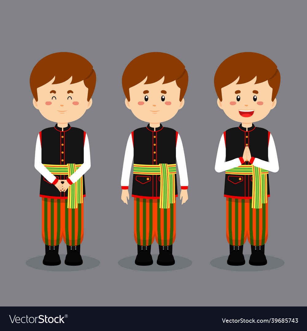Poland character with various expression