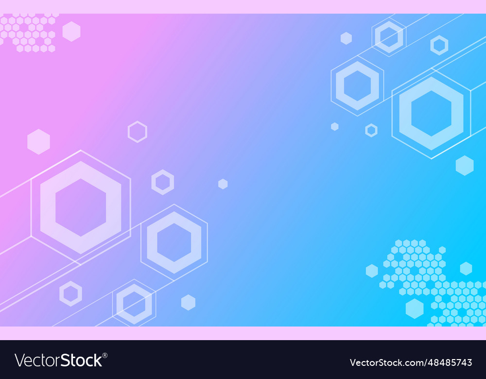 Print abstract science background hexagon