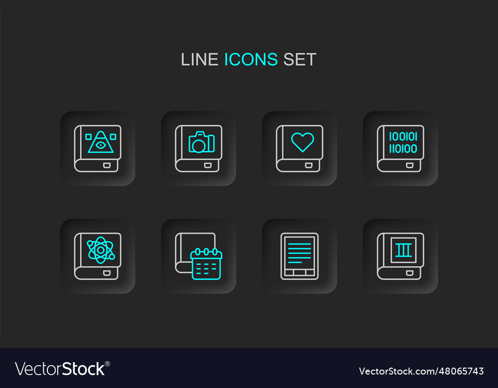 Set line book e-book reader daily paper notepad