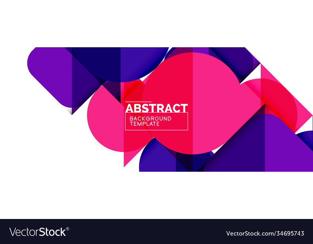 Simple circles and triangles abstract background