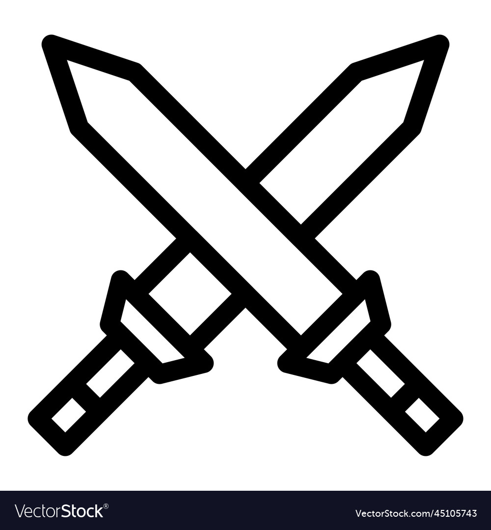 Sword and logo icon army weapon perfect Royalty Free Vector