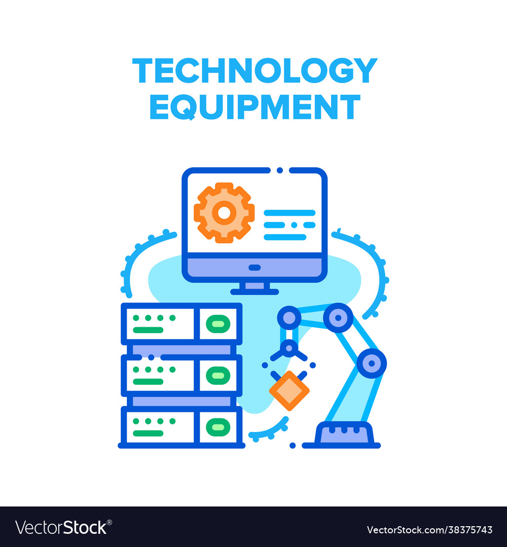 Technology digital equipment concept color