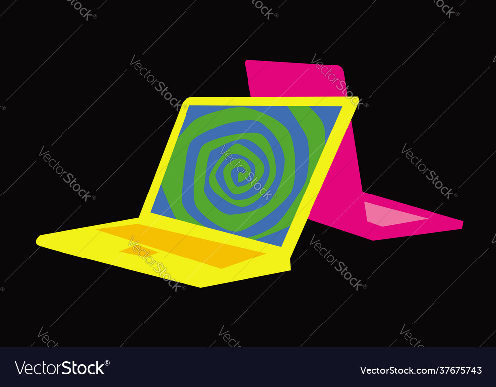 Two computers on table