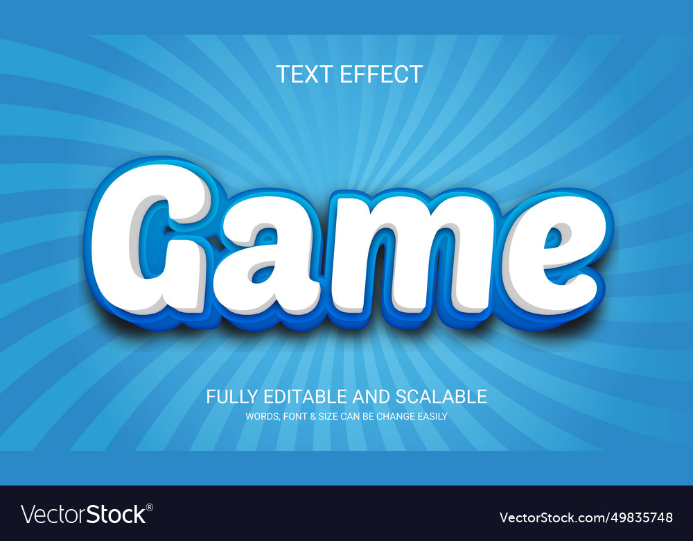 3D Game Text Effect - Editable