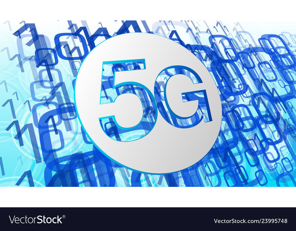 5g technology innovation computer software code Vector Image 5g technology innovation computer software code