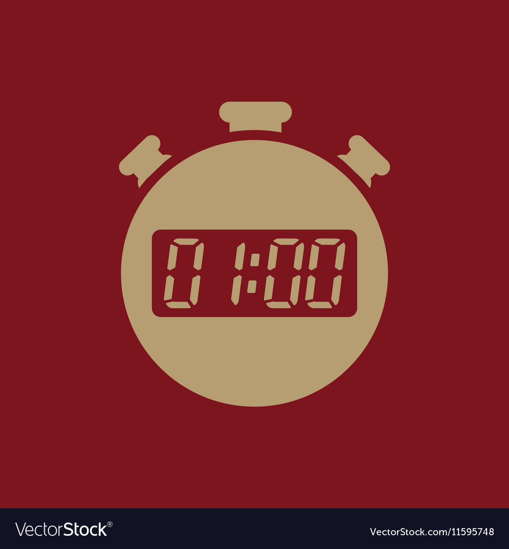 60 seconds minutes stopwatch icon clock