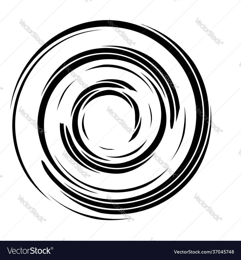 Cyclical circle helix volute element concentric Vector Image Cyclical circle helix volute element concentric