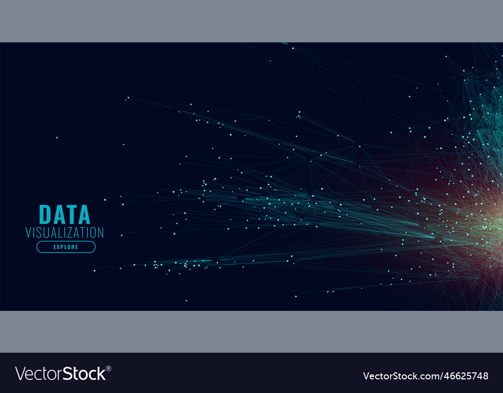 Data technology network lines background vector image Data technology network lines background