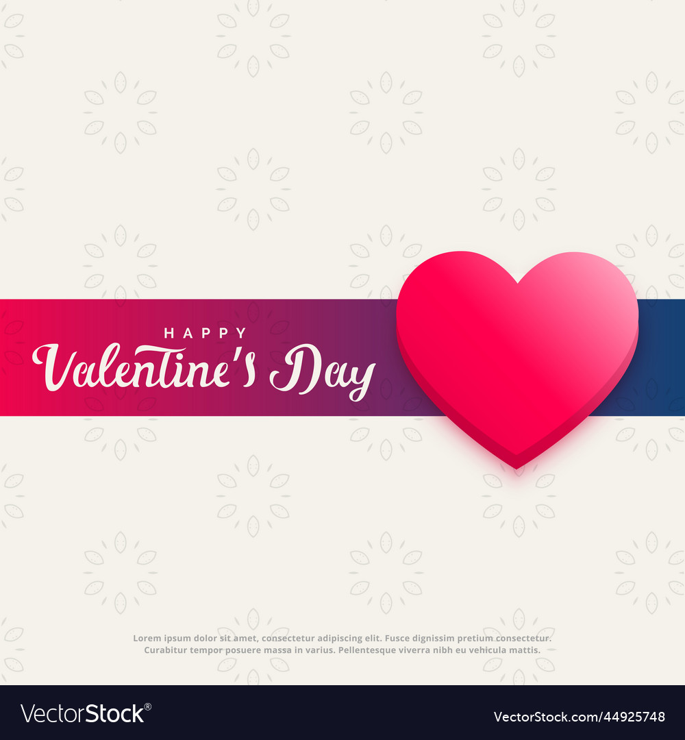 elegant-happy-valentines-day-banner-design-vector-image