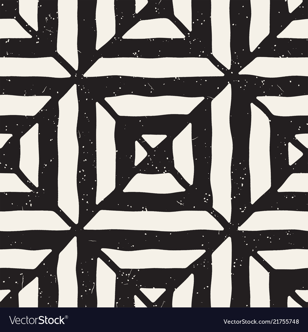 Hand drawn seamless repeating pattern with lines