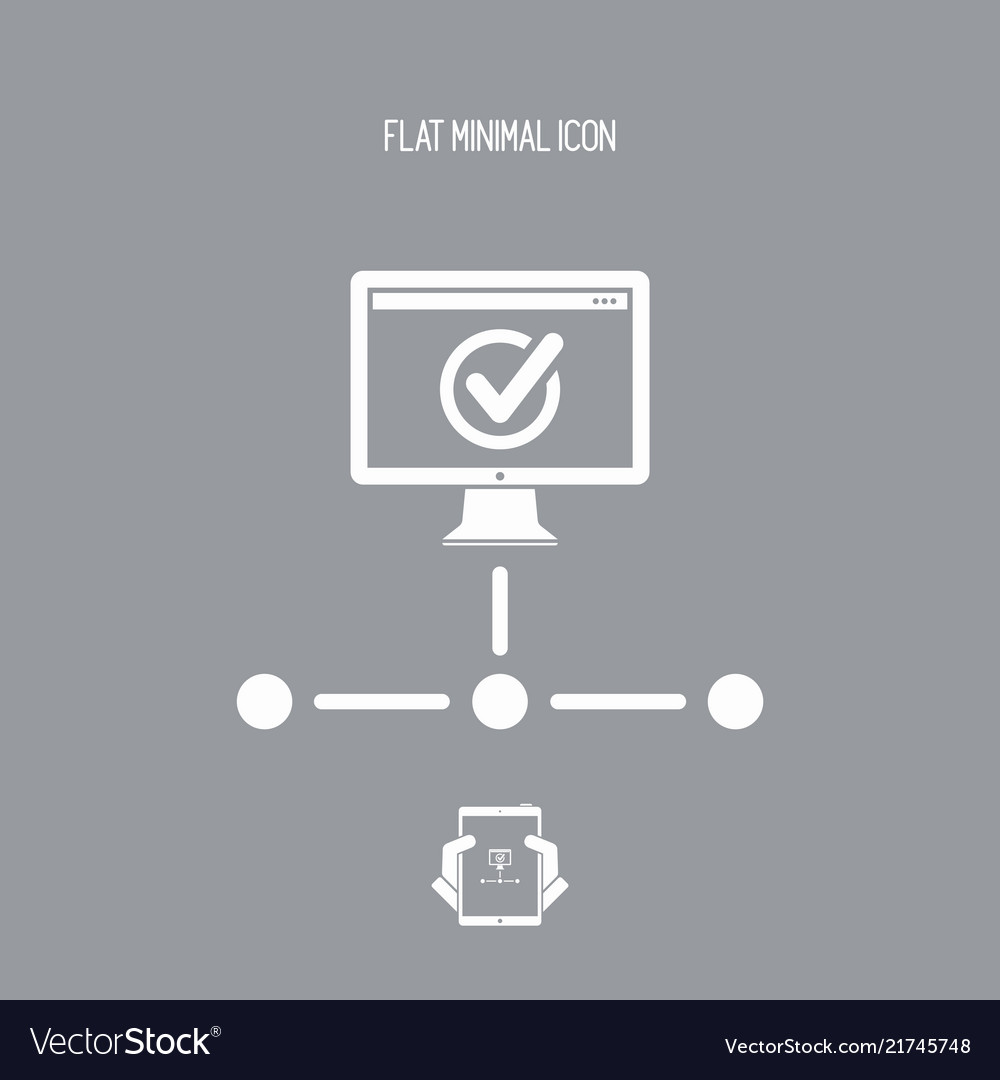 Internet check point icon vector image Internet check point icon