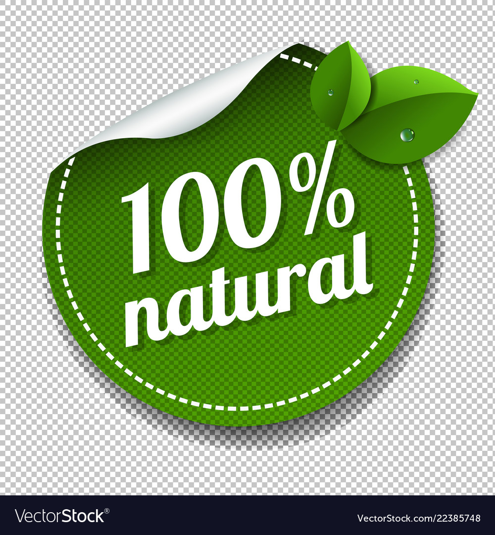 100 percent Natural logo template illustration 5412297 Vector Art at  Vecteezy