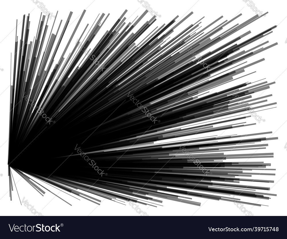 Radial radiating dynamic lines abstract explosion
