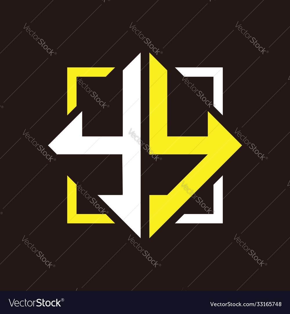 Y initials quadrangle monogram with square