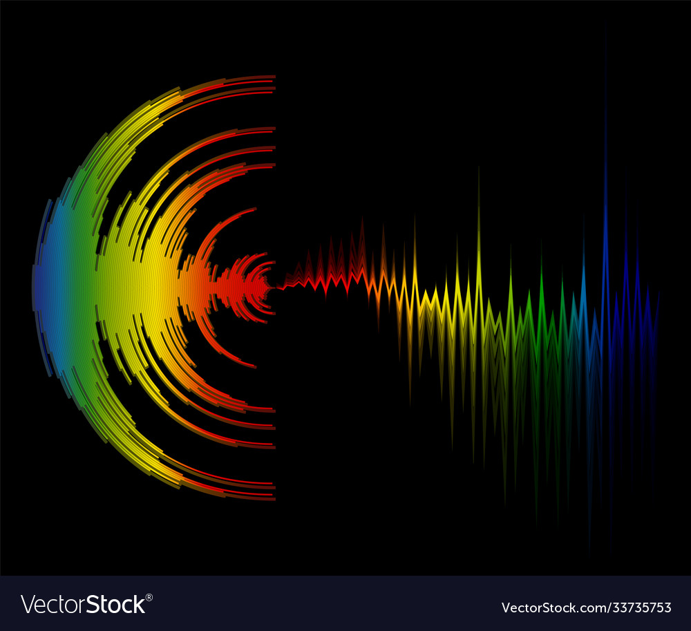 Abstract colorful music background with dynamic vector image Abstract colorful music background with dynamic
