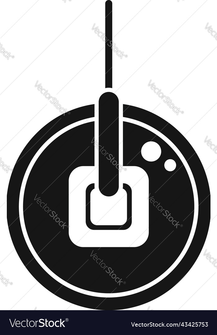 China Lucky Coin Icon Simple Japan Charm Vector Image China Lucky Coin Icon Simple Japan Charm Vector Image