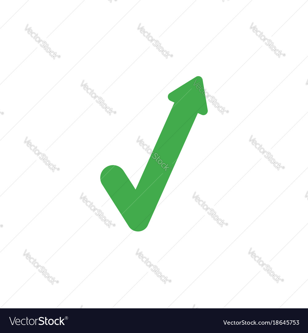 Flat design style concept check mark