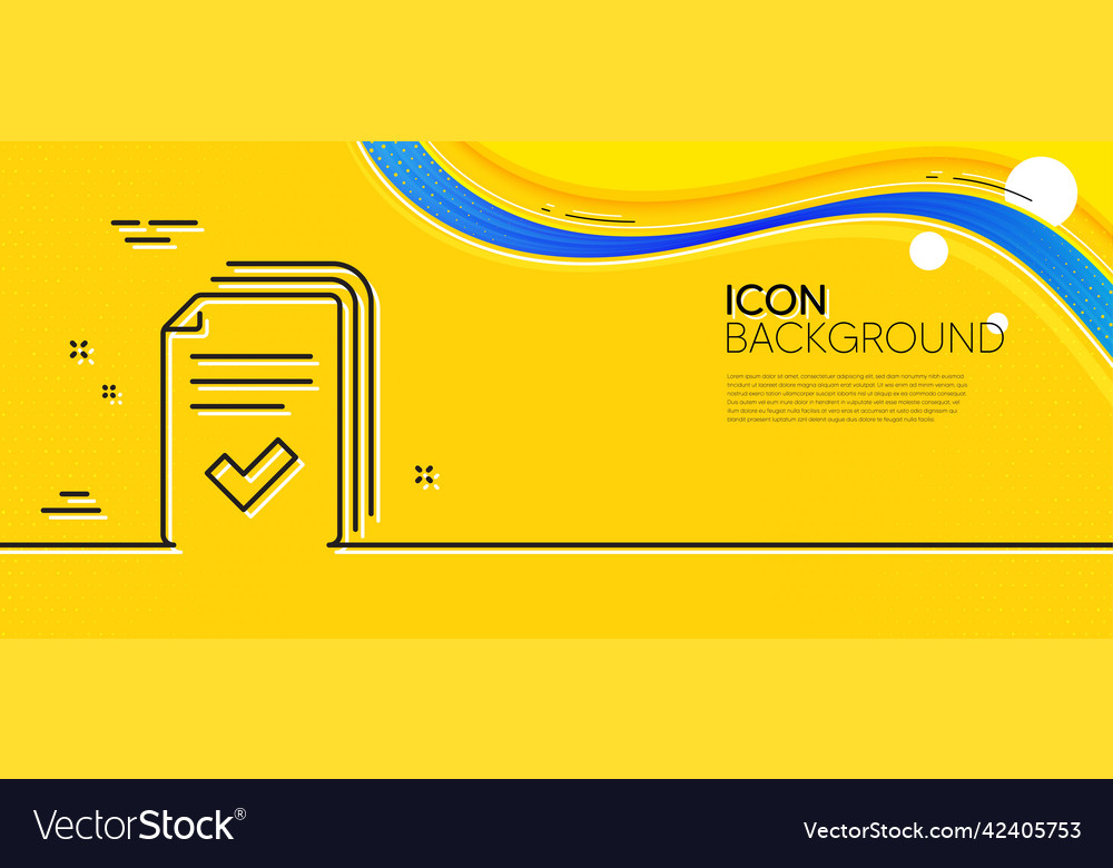 Handout line icon documents example sign minimal