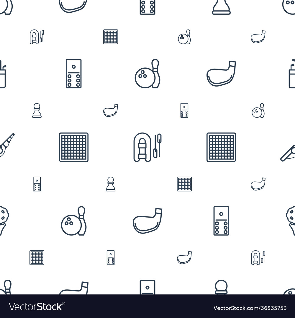 Hobby icons pattern seamless white background