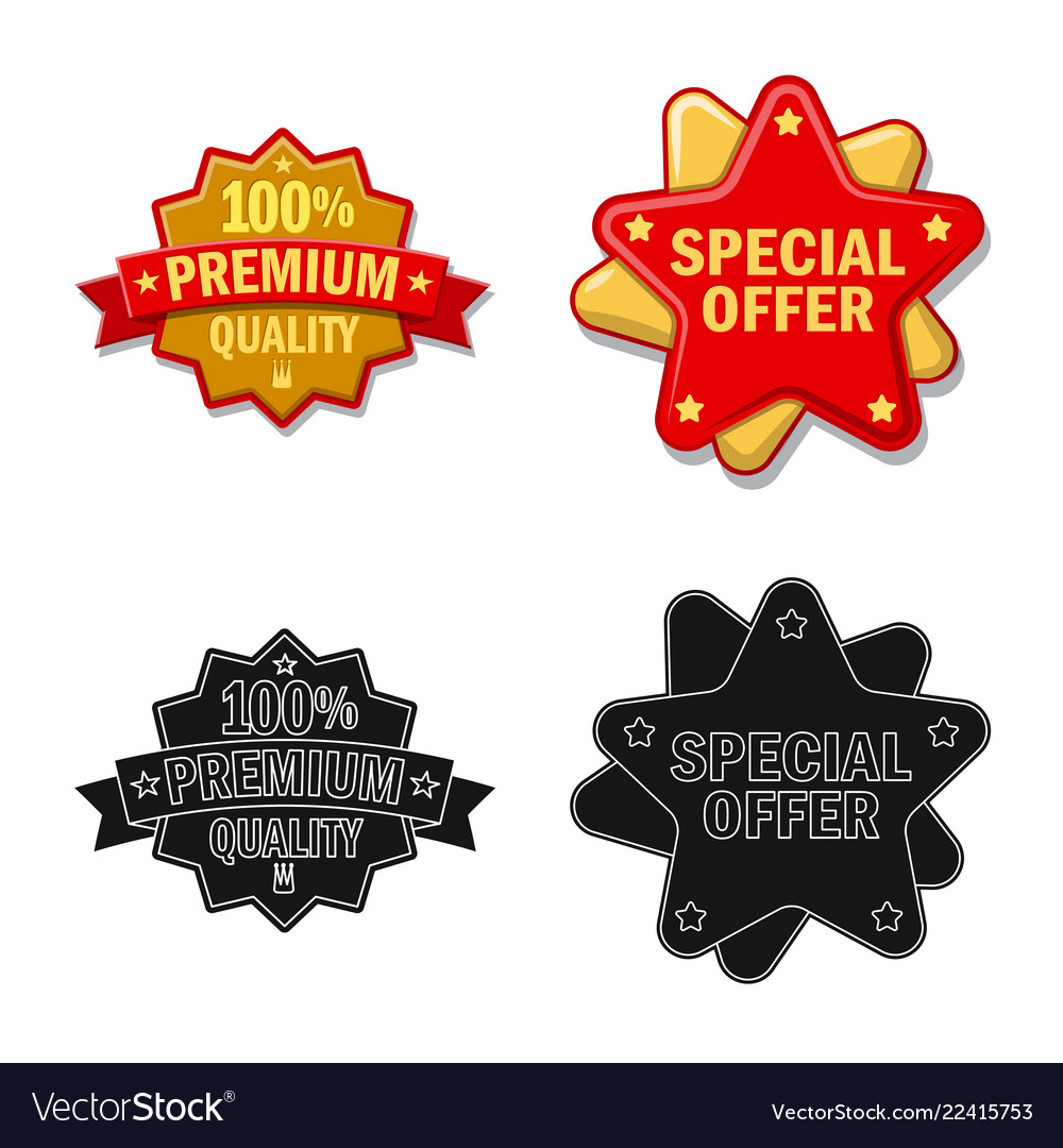 Isolated object of emblem and badge symbol