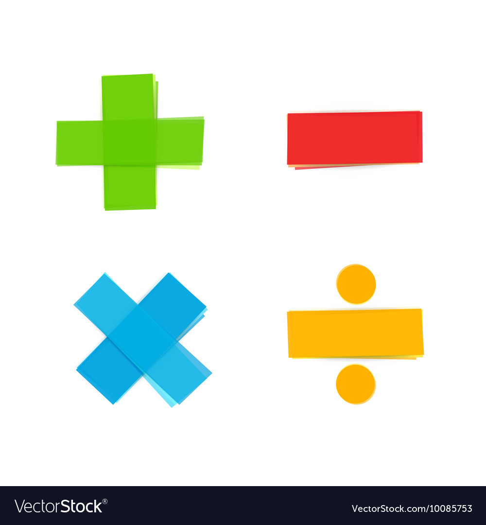 multiplication and division symbols