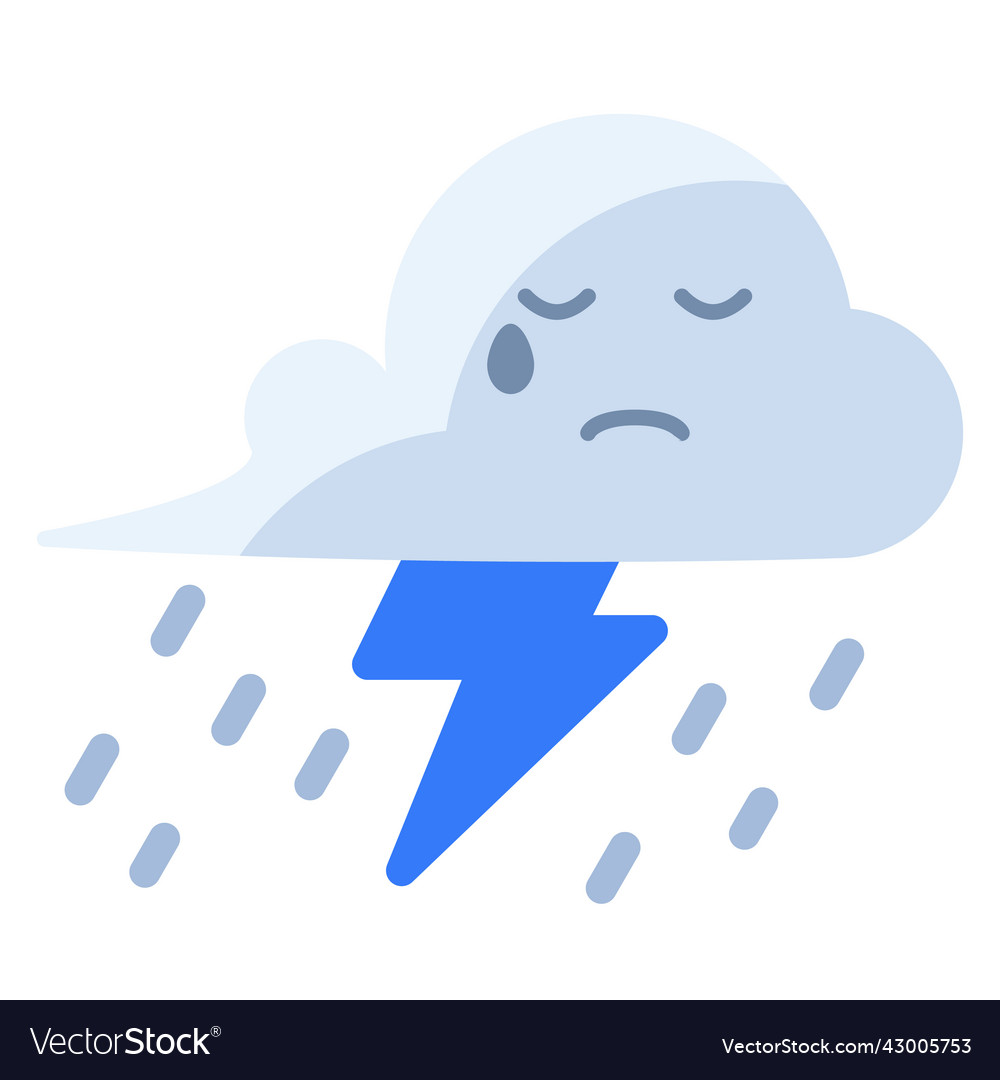 Rain weather empty state single isolated icon