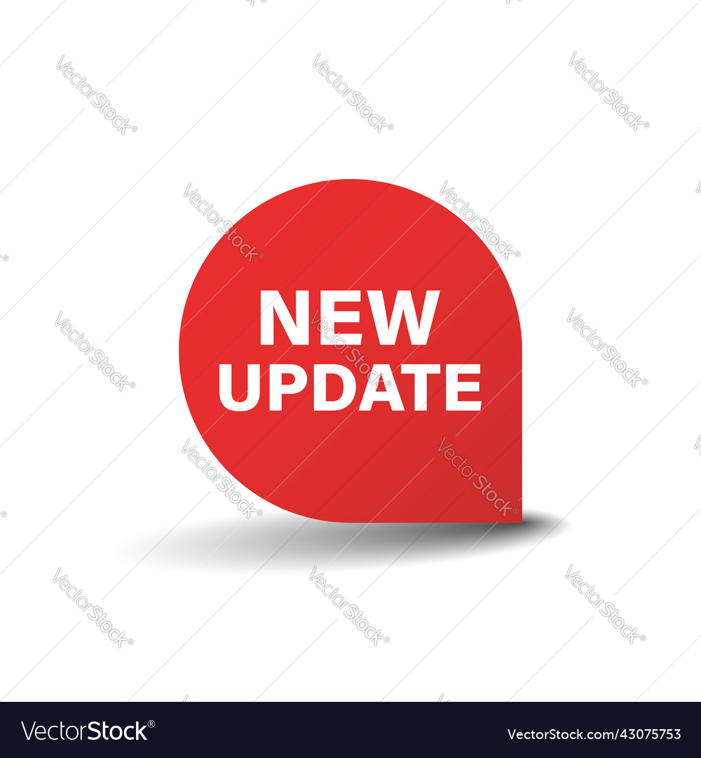 Update software icon in flat style system upgrade vector image Update software icon in flat style system upgrade