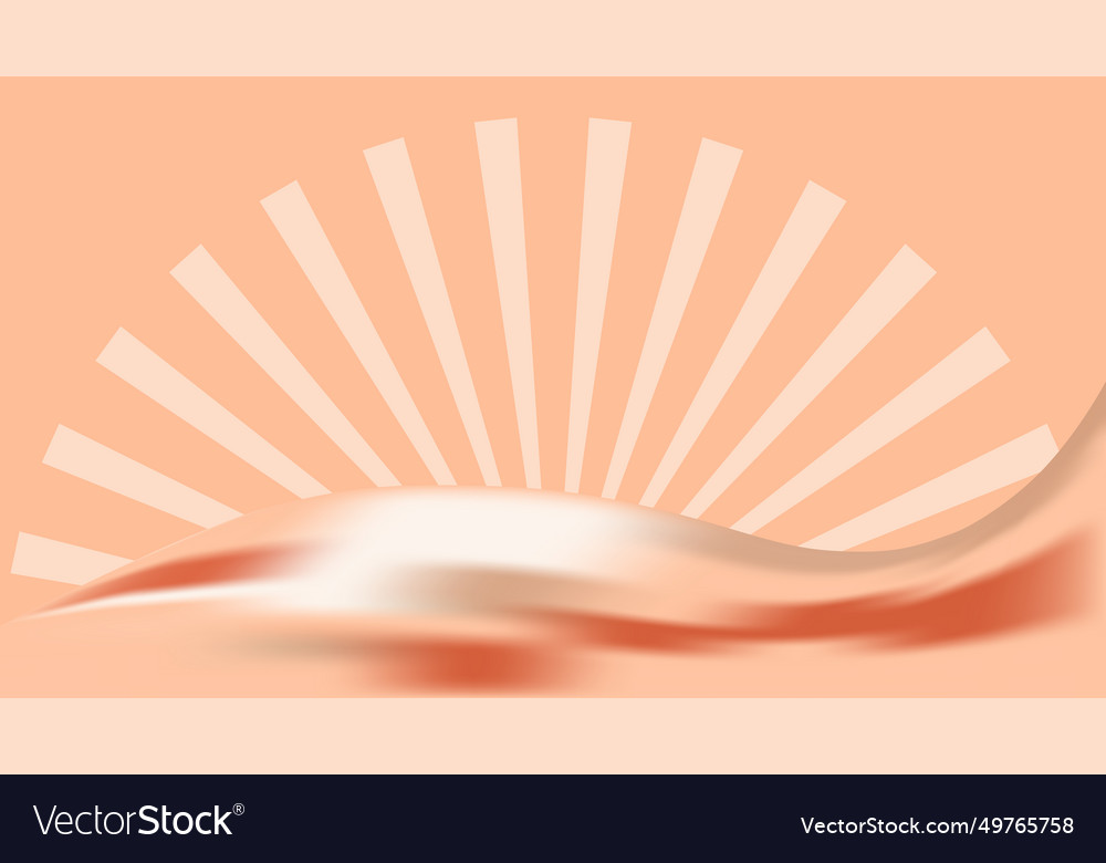 Abstract peach fuzz background with fluid neon