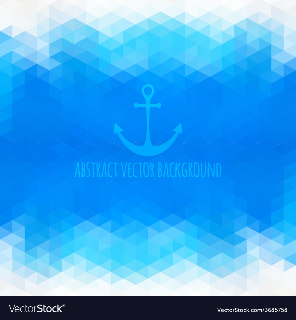 Abstract Triangular Blue Background